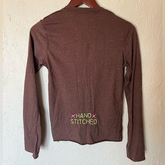 Johnny Was Joystick Brown Floral Embroidered Shirt - Picture 3 of 12